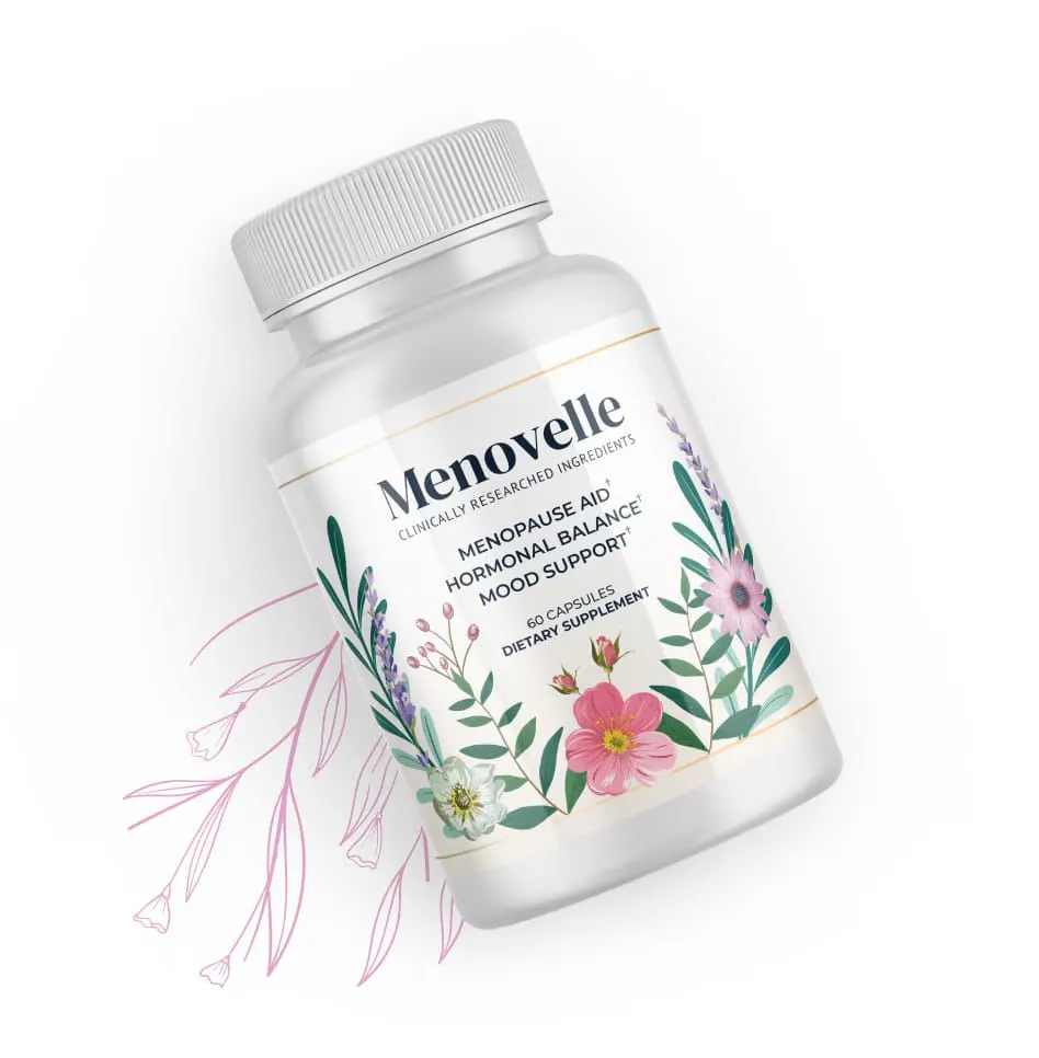 Menovelle Natural Menopause Supplement Bottle